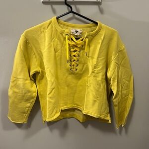 Yellow sweatshirt